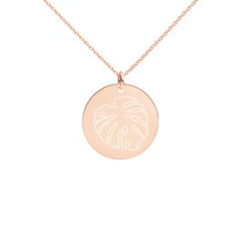 Monstera Disc Necklace